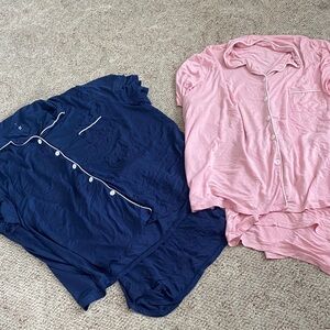 (2) PJ short sets Bundle 24W - Navy & Pink
